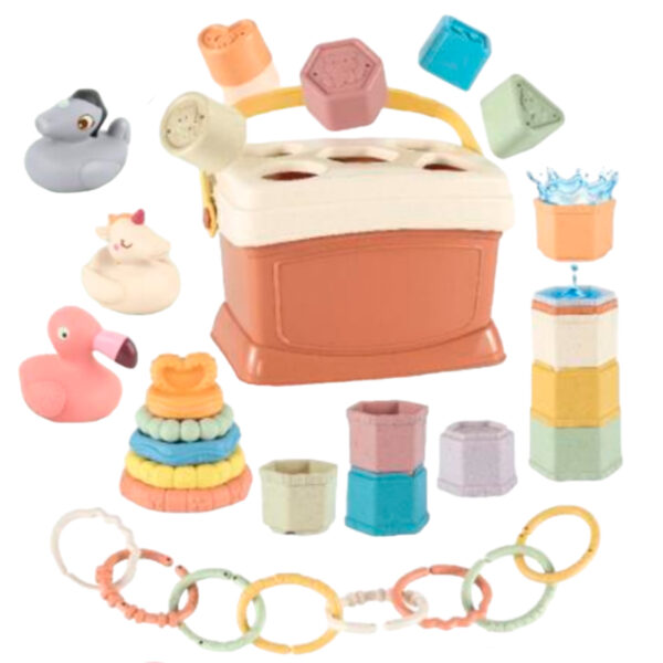 BABY FAVORITE SET DIDÁCTICO ENCASTRE Y ANIMALITOS 32 PIEZAS